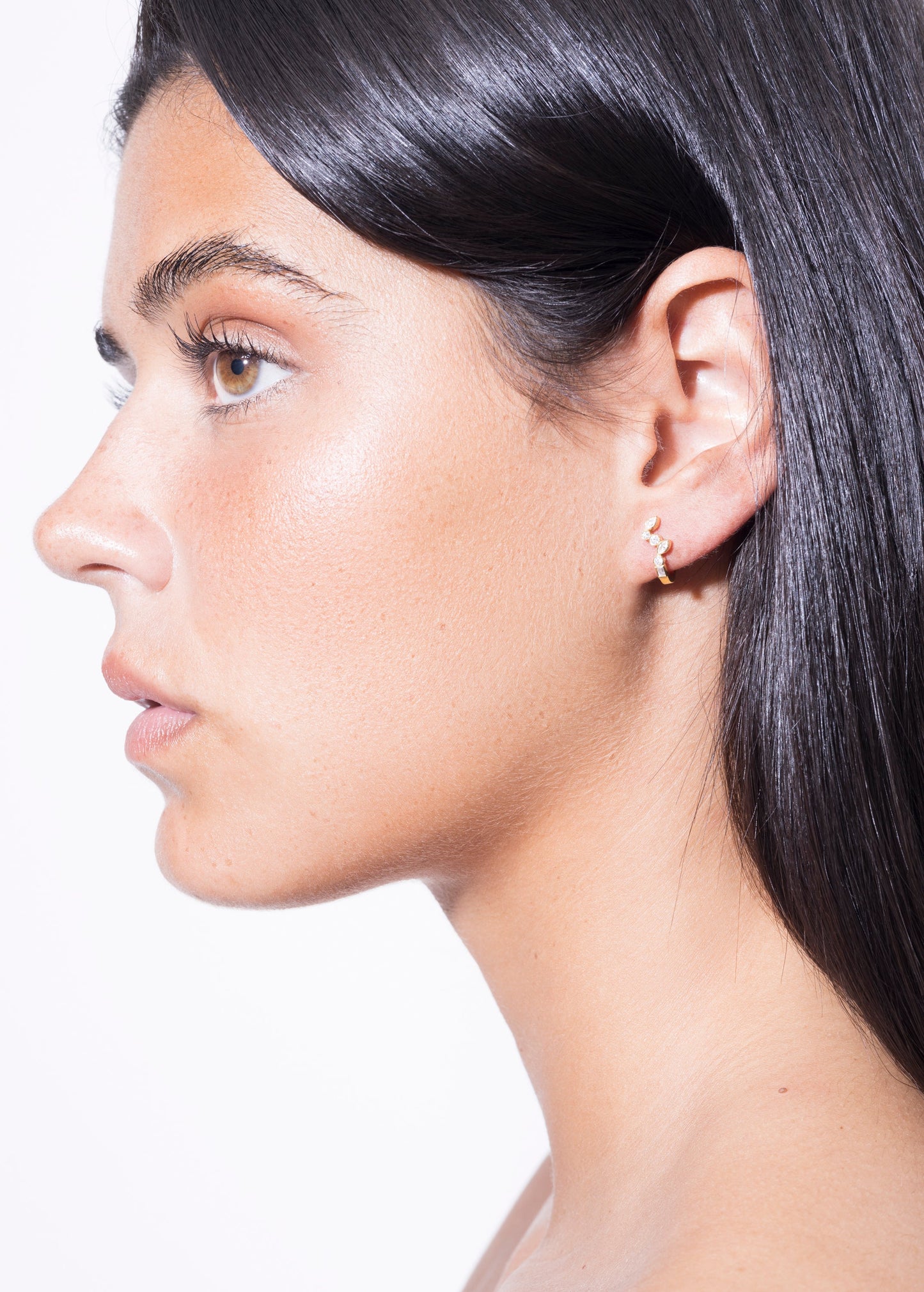 Diamond Dancing Huggies 18K