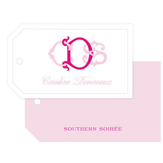 Antique Interlocked Monogram Gift Tag