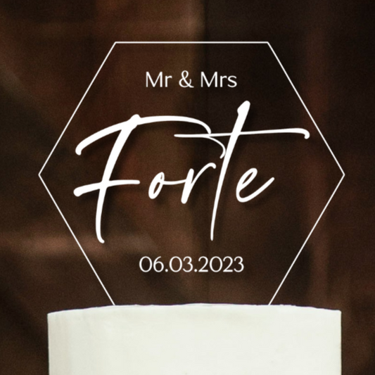 Personalized Acrylic Wedding Cake Topper With Names, Custom Wedding Cake Topper, Custom Cake Topper For Wedding, Cake Topper Inked