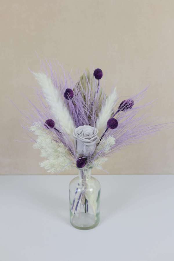 Light Purple Rose Bud Vase Arrangement