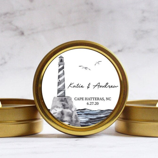 Cape Cod Lighthouse Candle Favor