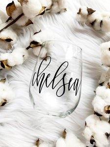 Personalized Wine Glass