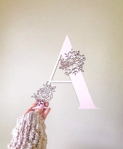 Floral Wedding Letter