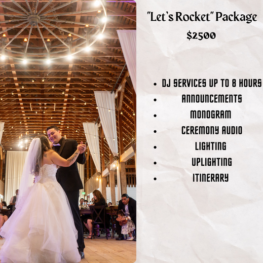 Let's Rocket Package DJ And Entertainment Offer