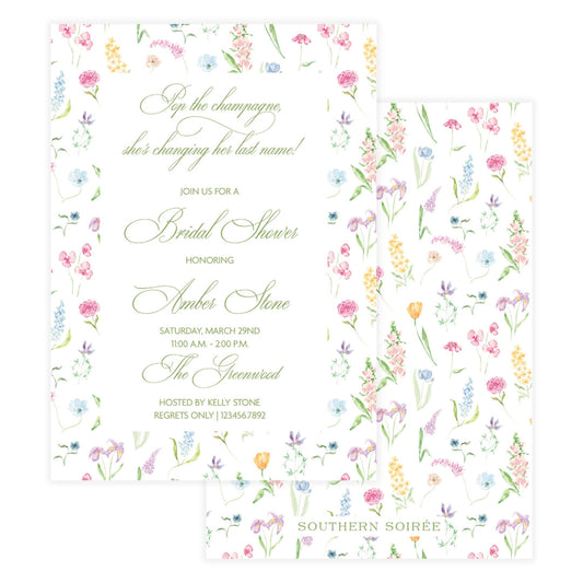 Floral Garden Invitation