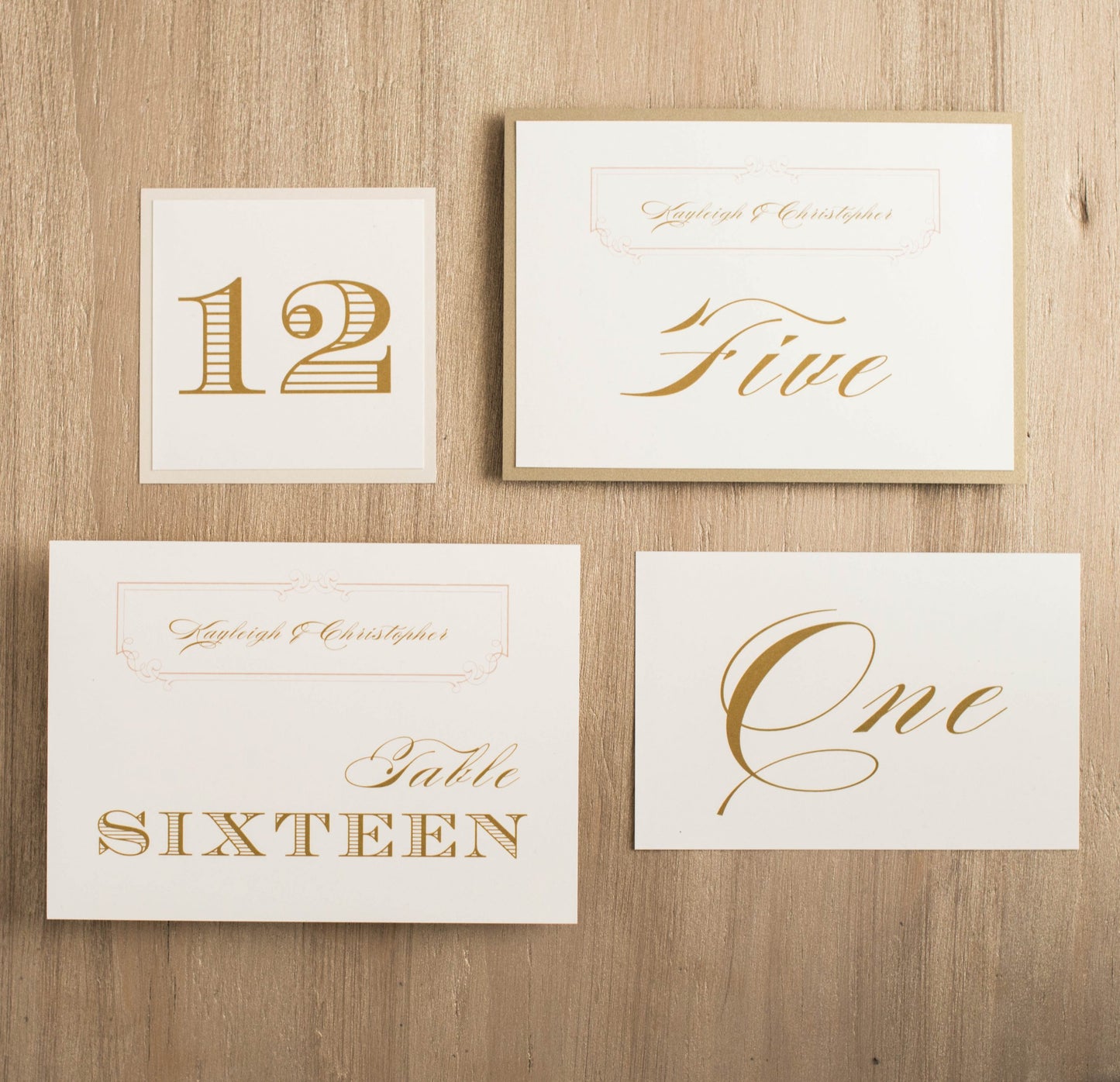 Elegant Ivory Flat Table Numbers