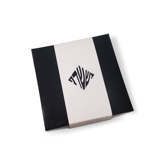Black Box With White Monogrammed Wrap Welcome Box