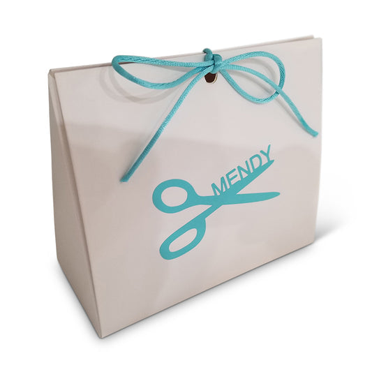 Purse Style Favor Box With Scissors Design & Cord