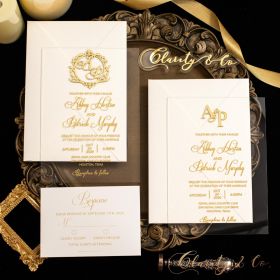 Clear Acrylic Wedding Table Sign - Welcome to Our Wedding
