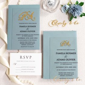 Clear Acrylic Wedding Table Sign - Welcome to Our Wedding