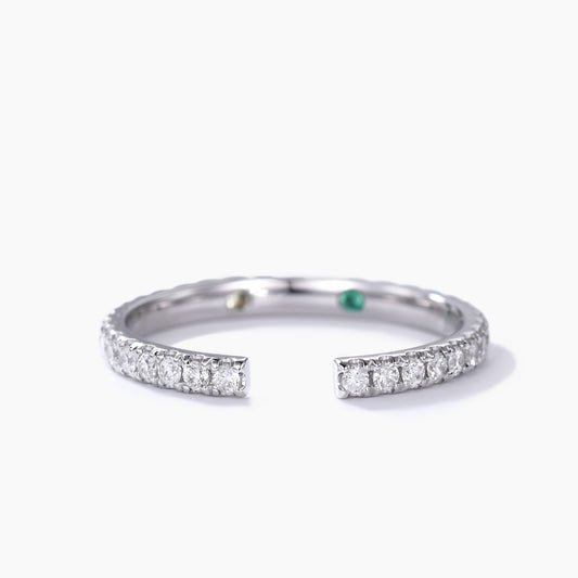 Full Eternity 1.5mm Moissanite & Diamond Wedding Ring Matching Wedding Bands for Couple/Family