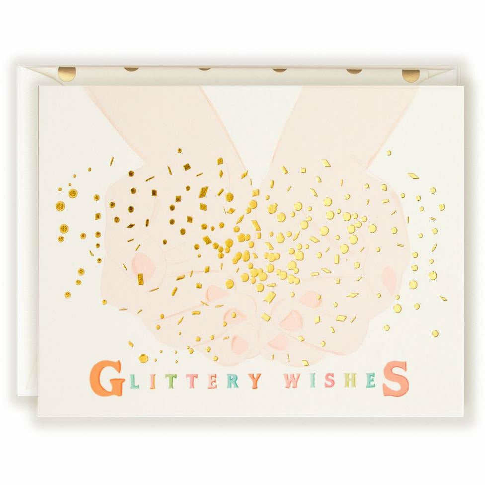 Glittery Wishes Card