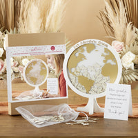 Wedding Guest Book Alternative - Globe