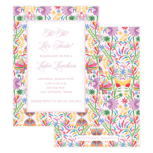 Ole Ole Fiesta Pink Invitation