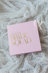 Bride Squad - Pink Bridesmaid Thank You Card