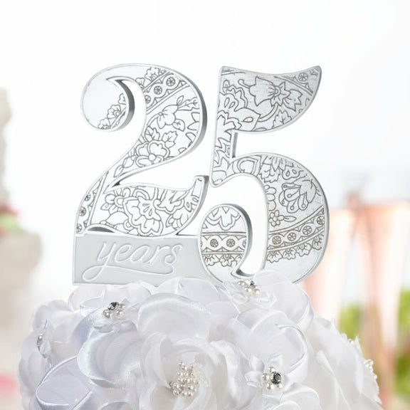 25Th Anniversary Cake Pick