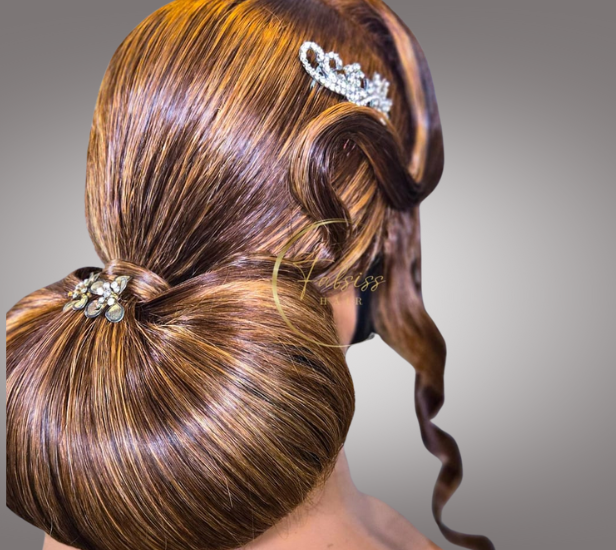 Low Bun Updo Hair Styling Offer