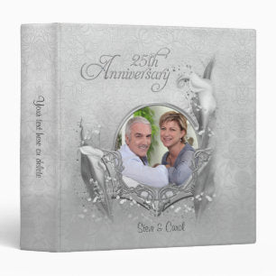 25th Silver Calla Photo Anniversary - Customize Binder