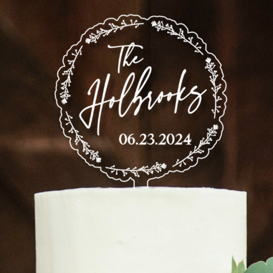 Personalized Acrylic Wedding Cake Topper With Names, Custom Wedding Cake Topper, Custom Cake Topper For Wedding, Cake Topper Sinthya