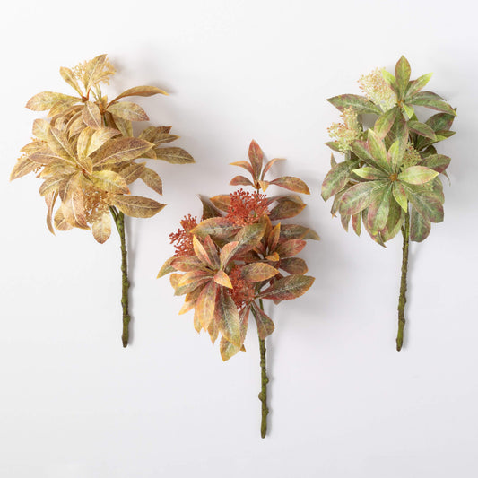 Foliage Leaf Bush Set/3