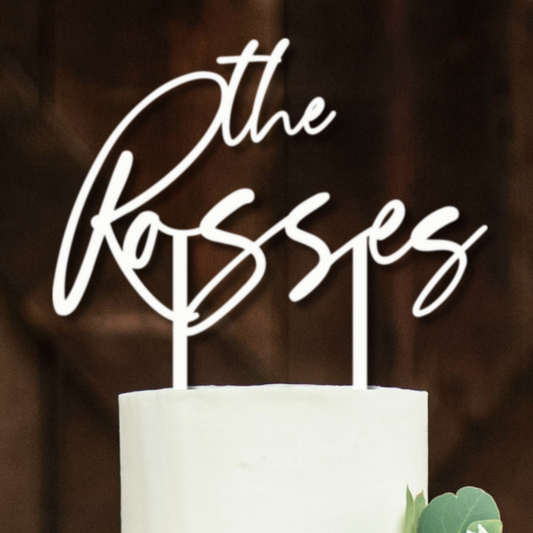 Personalized Acrylic Wedding Cake Topper With Names, Custom Wedding Cake Topper, Custom Cake Topper For Wedding, Cake Topper Handsnow