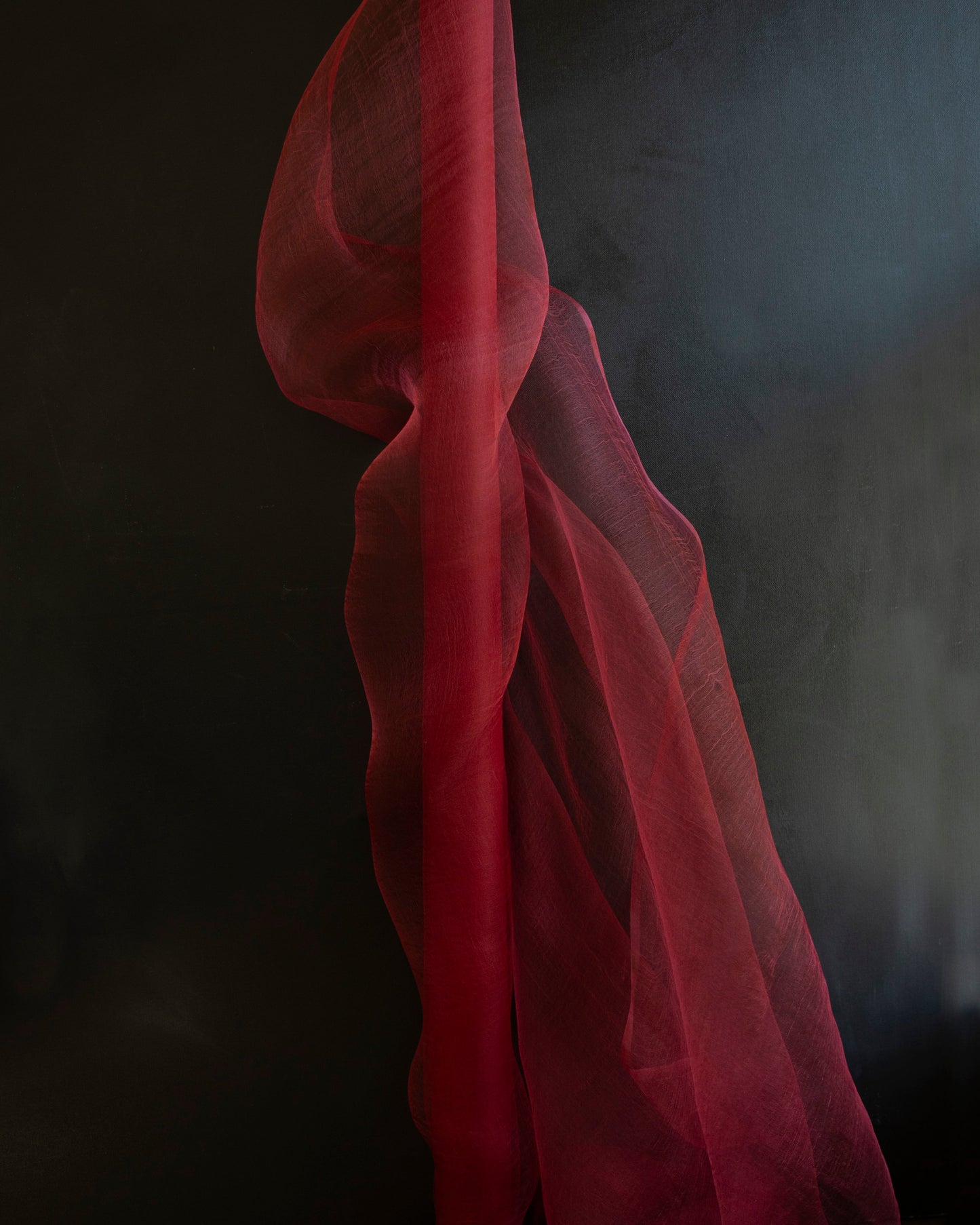 Garnet Red {Gossamer Silk Fabric}