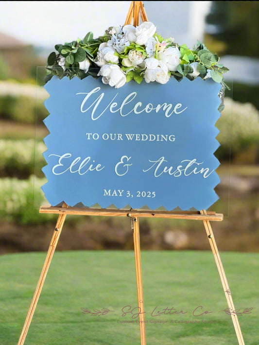 Acrylic Wedding Welcome Sign ...