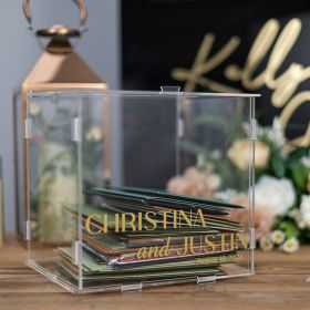 Clear Acrylic Wedding Table Sign - Welcome to Our Wedding
