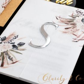 Clear Acrylic Wedding Table Sign - Welcome to Our Wedding