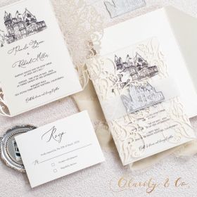Clear Acrylic Wedding Table Sign - Welcome to Our Wedding