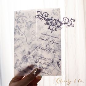 Clear Acrylic Wedding Table Sign - Welcome to Our Wedding