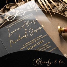 Clear Acrylic Wedding Table Sign - Welcome to Our Wedding