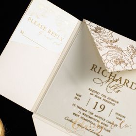 Clear Acrylic Wedding Table Sign - Welcome to Our Wedding