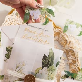 Clear Acrylic Wedding Table Sign - Welcome to Our Wedding