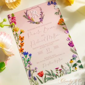 Clear Acrylic Wedding Table Sign - Welcome to Our Wedding