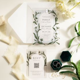 Clear Acrylic Wedding Table Sign - Welcome to Our Wedding