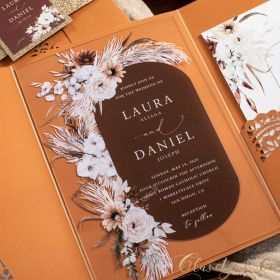 Clear Acrylic Wedding Table Sign - Welcome to Our Wedding