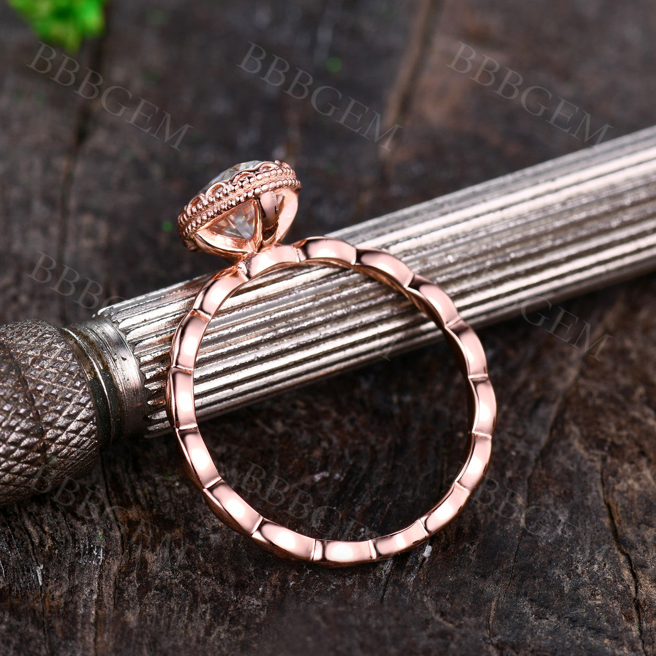 1.5 Carat Unique Moissanite Engagement Ring Marquise Shaped Design Band