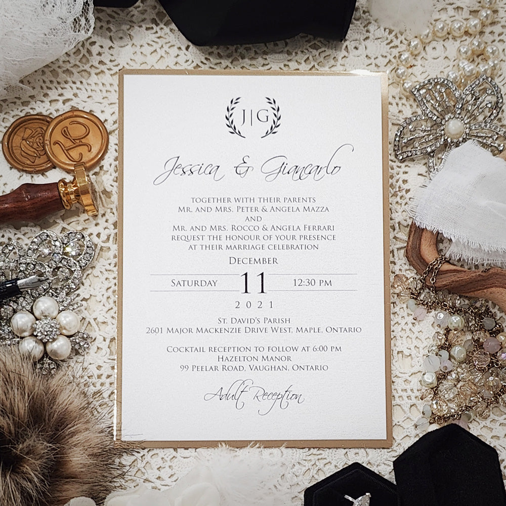 Affordable Custom Wedding Invitation 3013