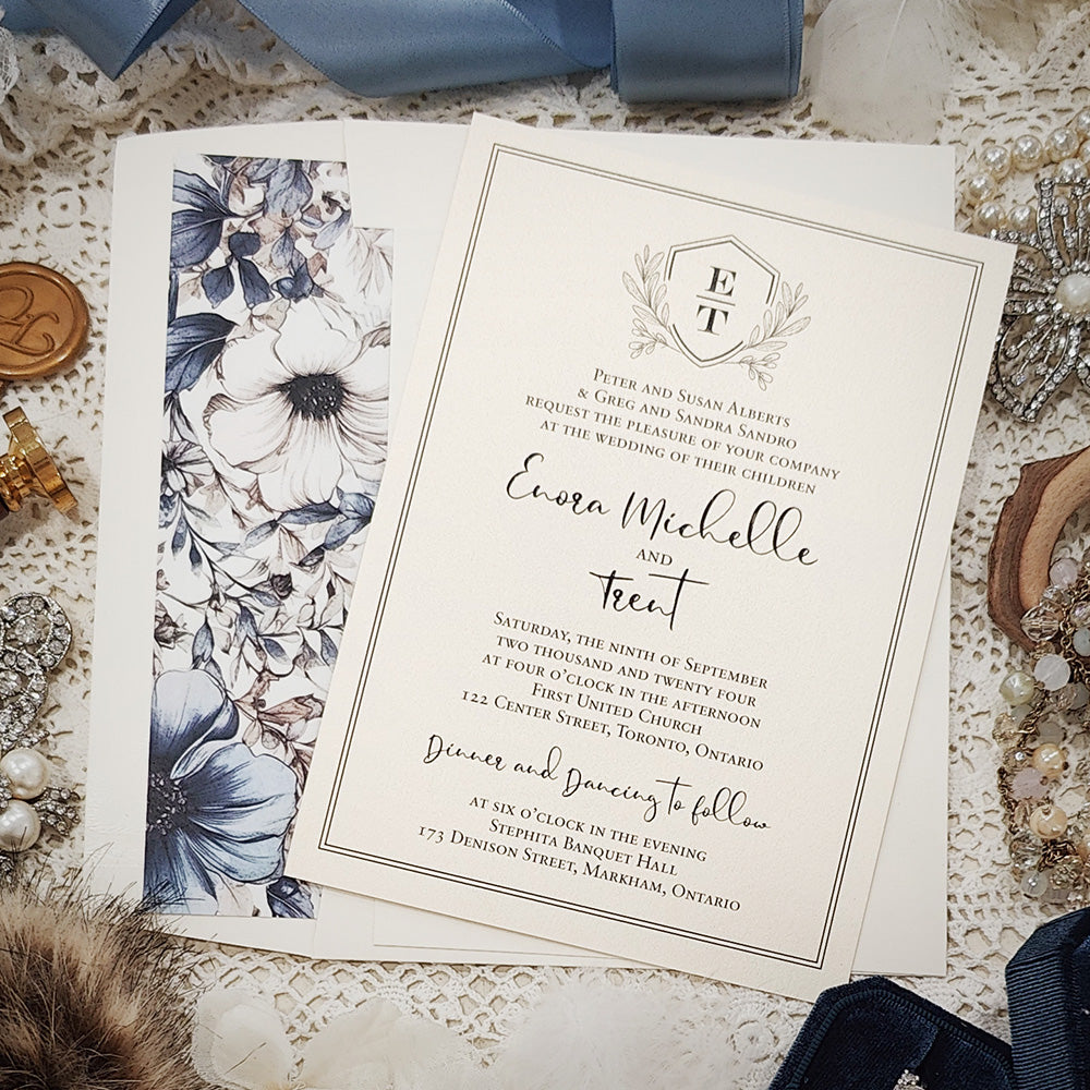 Affordable Custom Wedding Invitation 3020