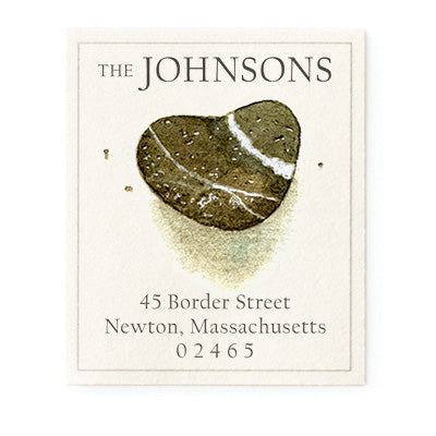 Heart Shaped Rock Return Address Labels