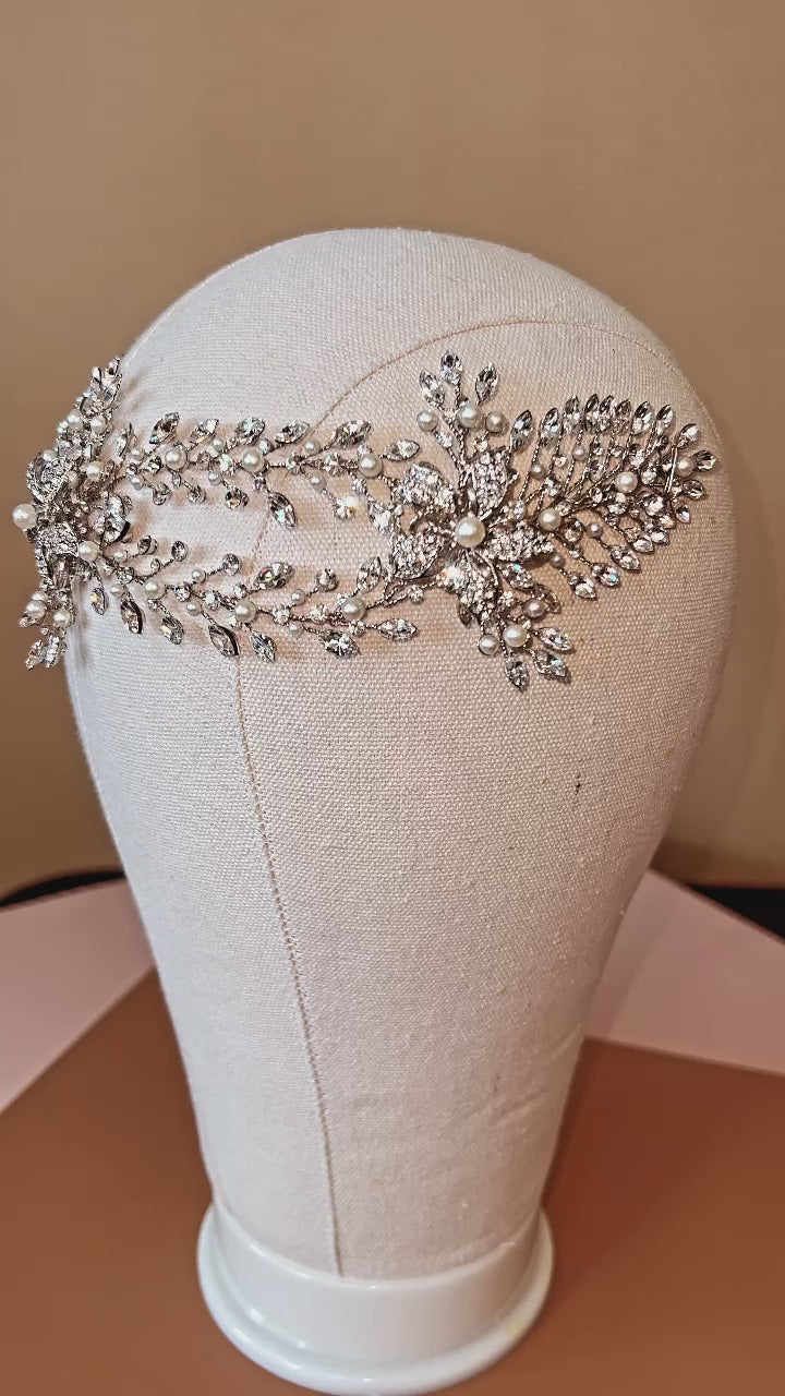 Lei-Pearls Luxurious Swarovski Headpiece
