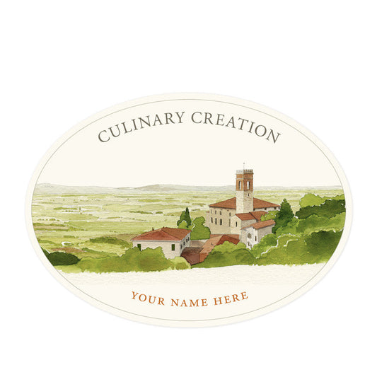 Italian Villa Oval Kitchen Labels