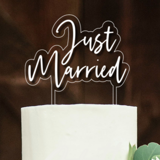 Personalized Acrylic Wedding Cake Topper With Names, Custom Wedding Cake Topper, Custom Cake Topper For Wedding, Cake Topper Just Married