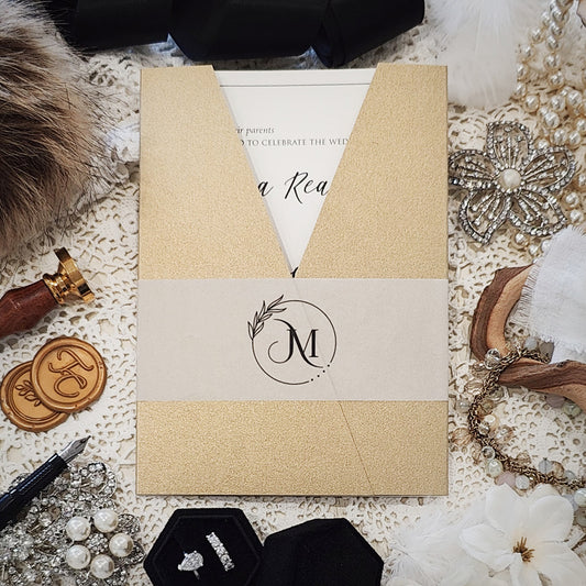 Gatefold Wedding Invitation 3306