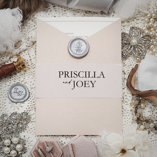 Gatefold Wedding Invitation 3307