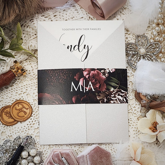 Gatefold Wedding Invitation 3311