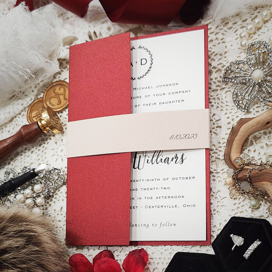 Gatefold Wedding Invitation 3312