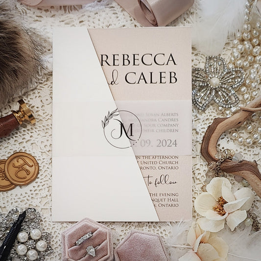 Gatefold Wedding Invitation 3316