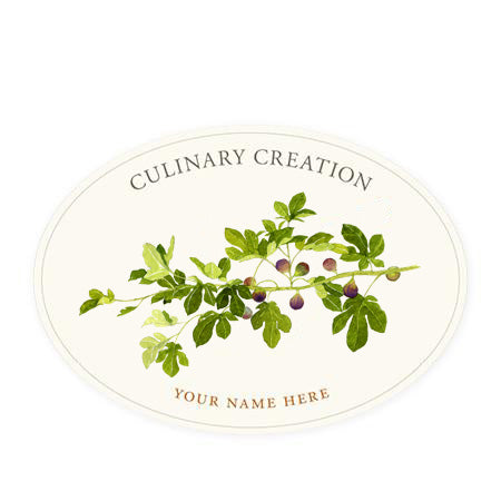Fig Branch Oval Kitchen Labels 1